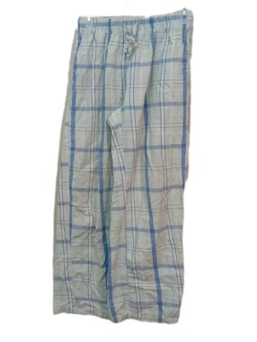 Light Blue and White Plaid Lounge Pants